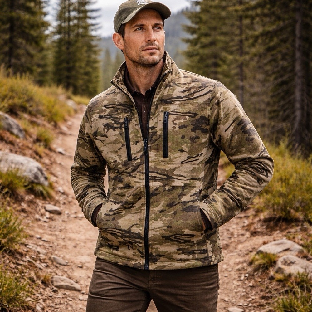 Under Armour Ridge Reaper Raider Jacket Camo Hunting Softshell Zip Mens S $180
